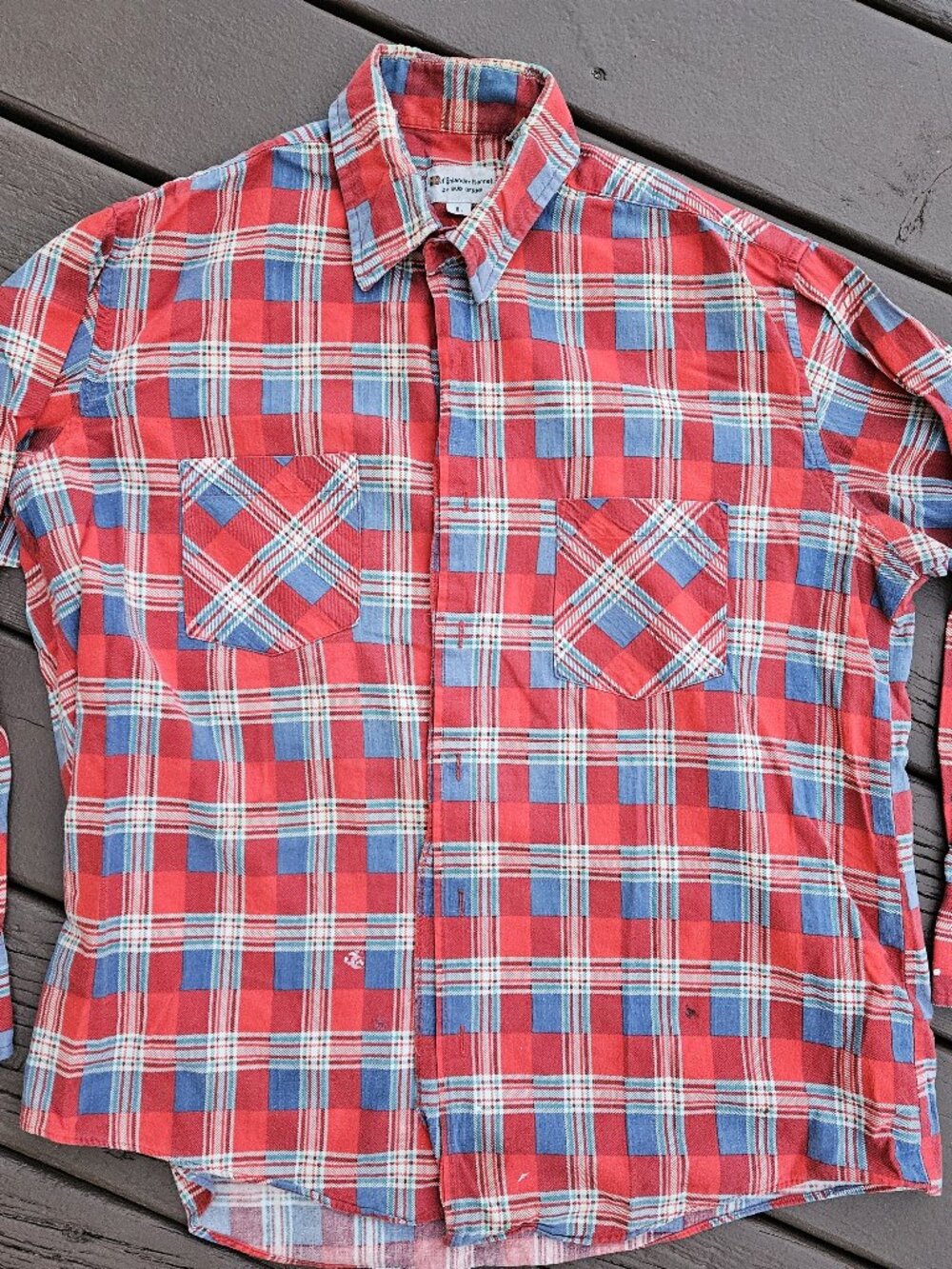 Men's The Highlander Flannel Bud Berma Long-Sleeve Shirt - Size L Large